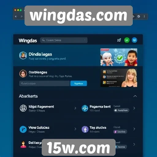 Exploração da interface do usuário no wingdas com novidades